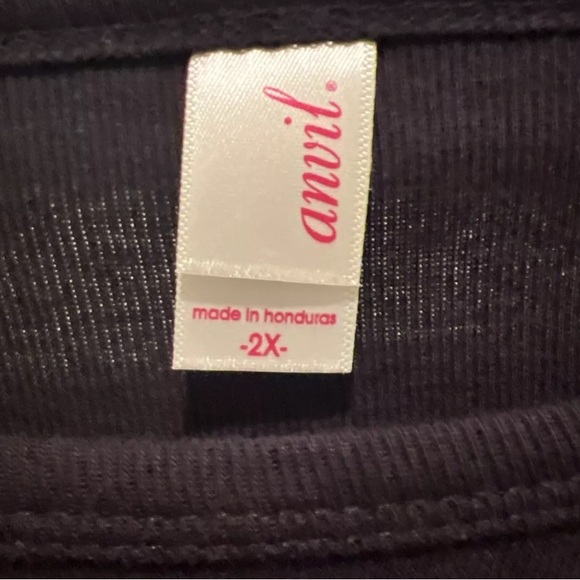 Vintage Anvil Tag TAPS The Atlantic Paranormal Society Blue Woman Shirt 2X - Picture 7 of 10